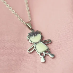 Colgante niño de leche materna